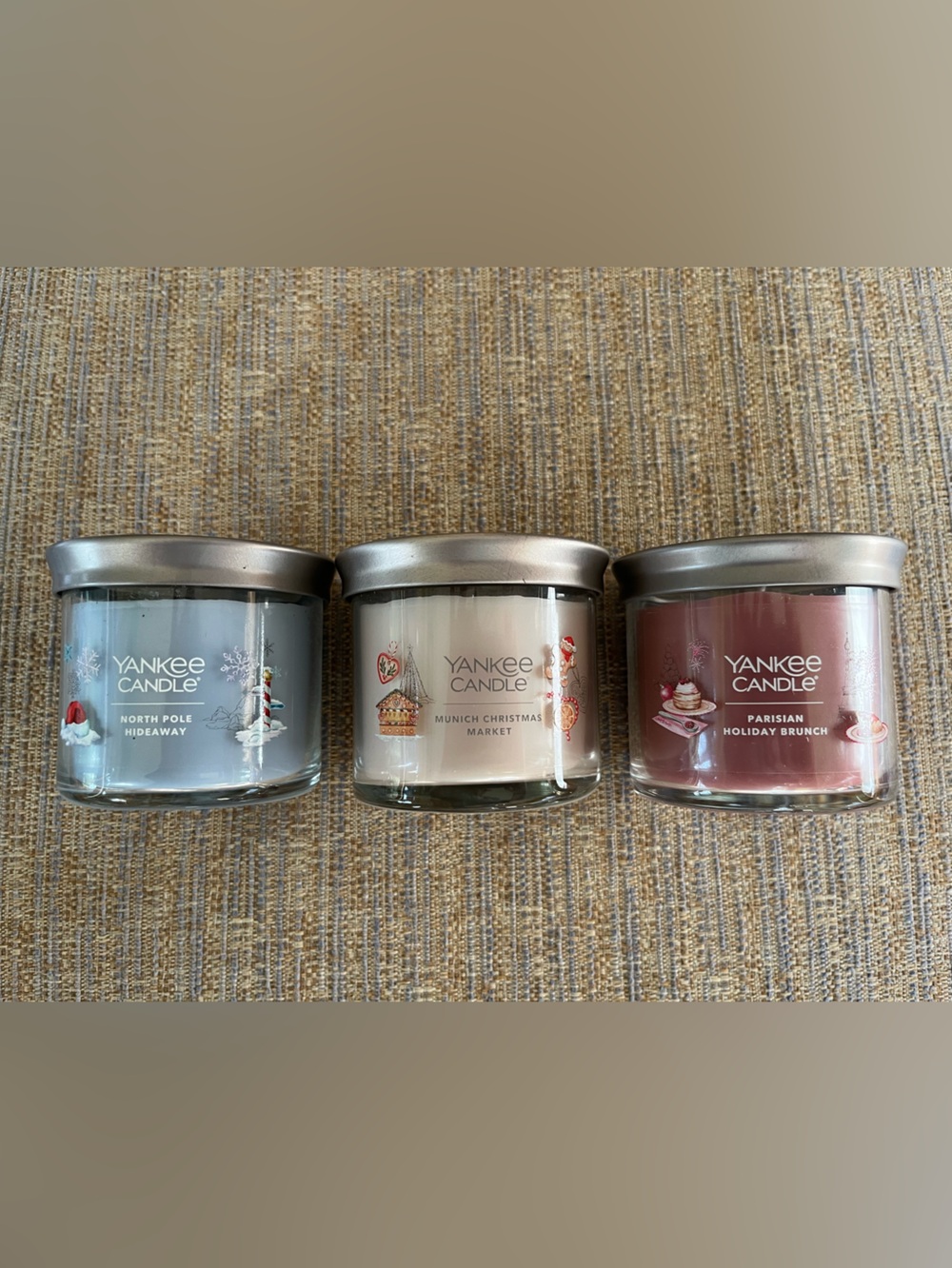 Yankee Candle Festive Trio 4.3 oz Candles NEW